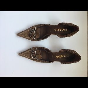 PRADA Vero Cuoio Heels - Size 8
